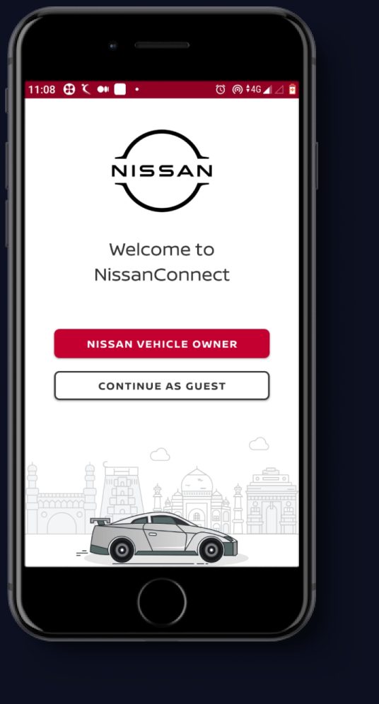 Welcome screen