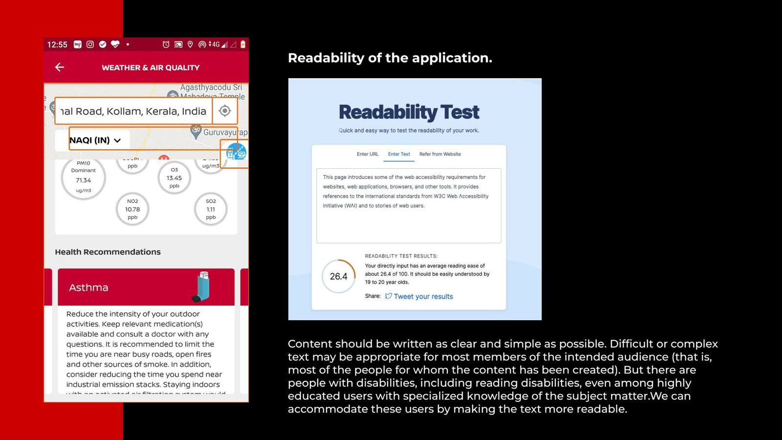 Readability test
