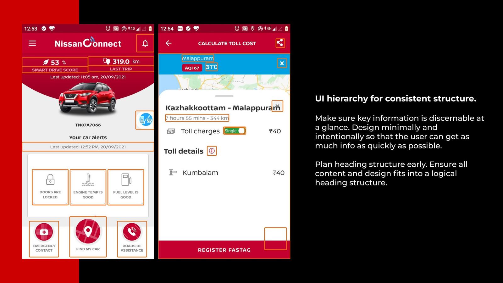 UI hierarchy findings