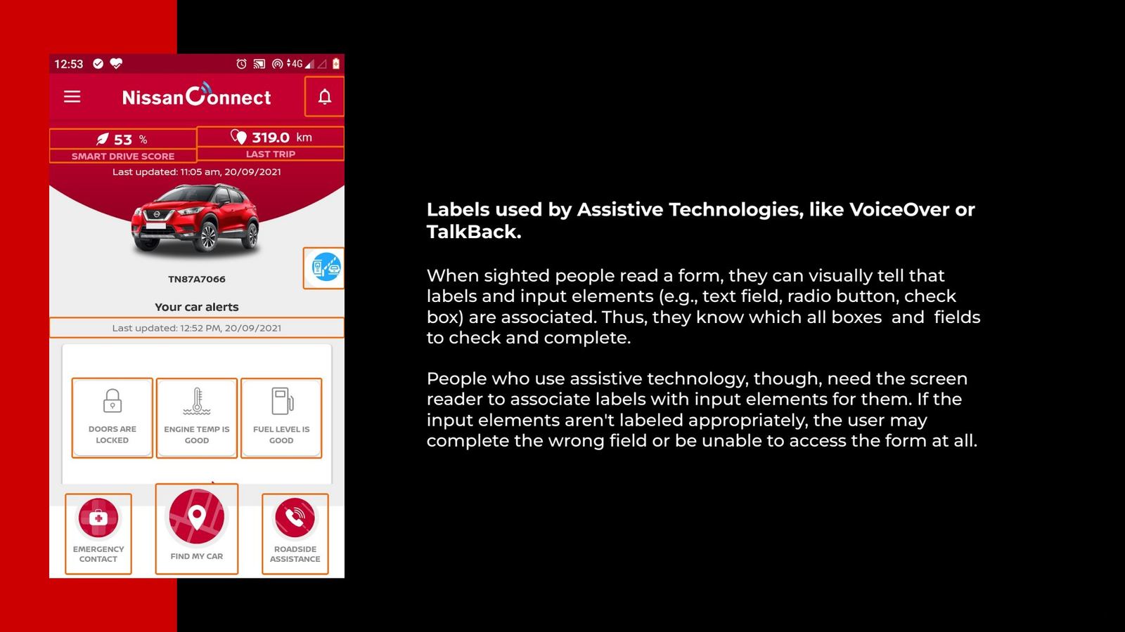 Assistive technology labels