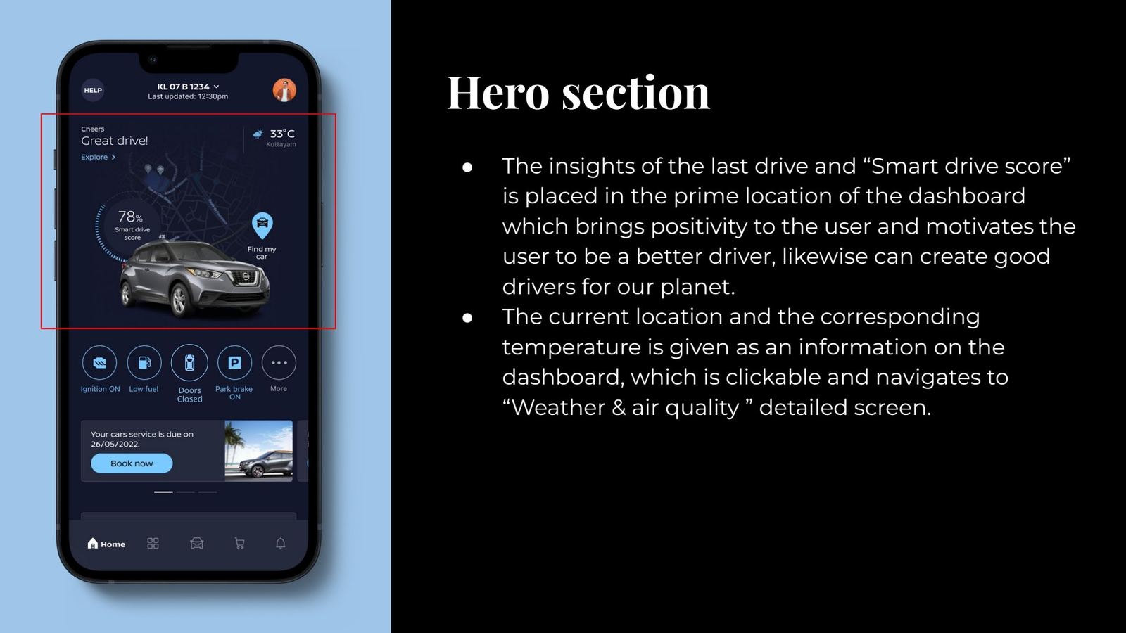 Hero section