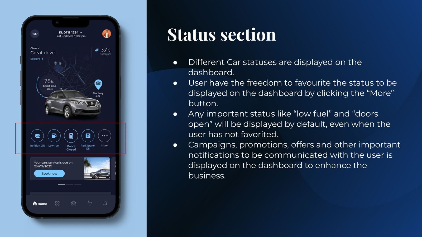 Status section