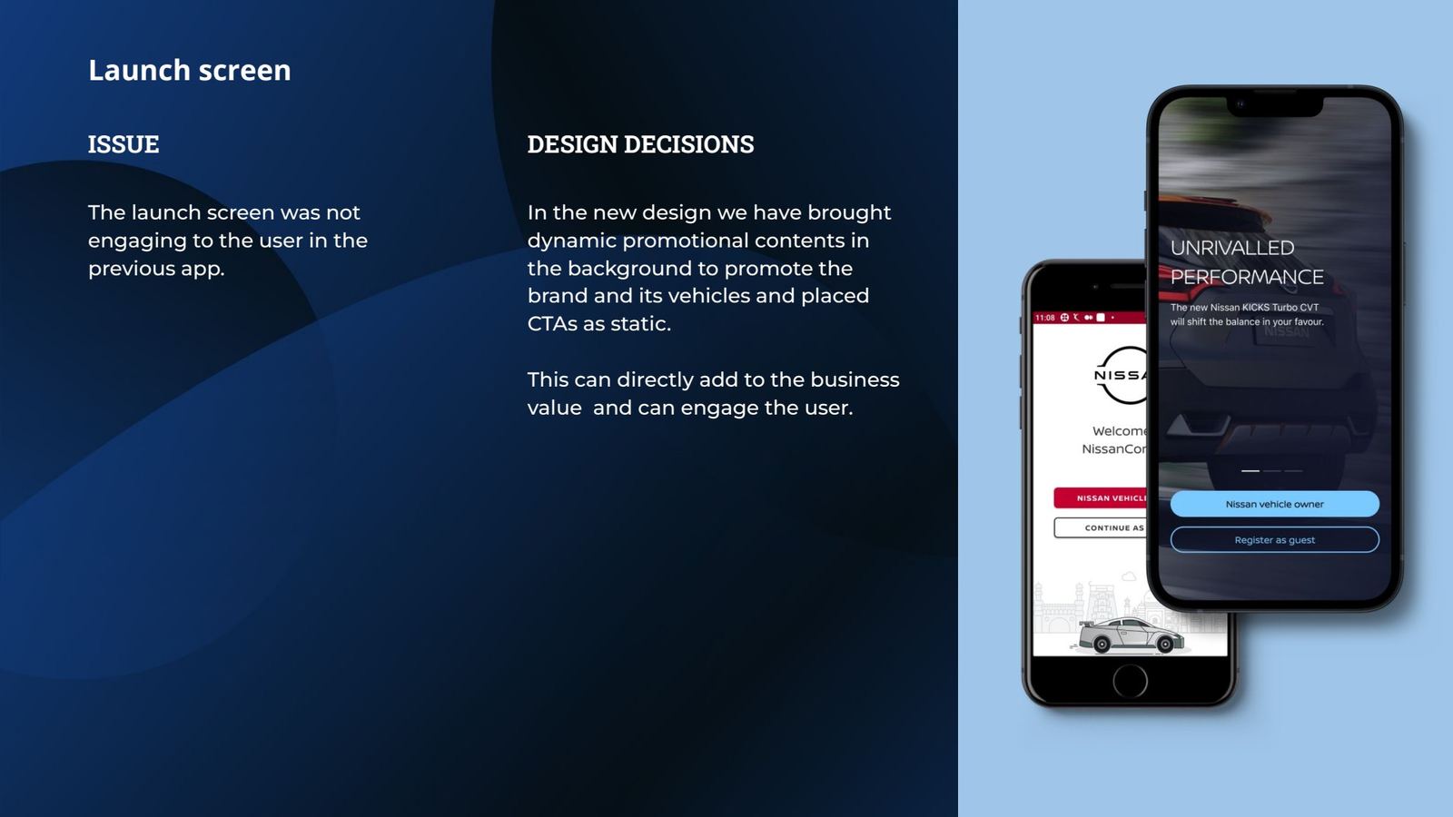 Launch screen issue and decision